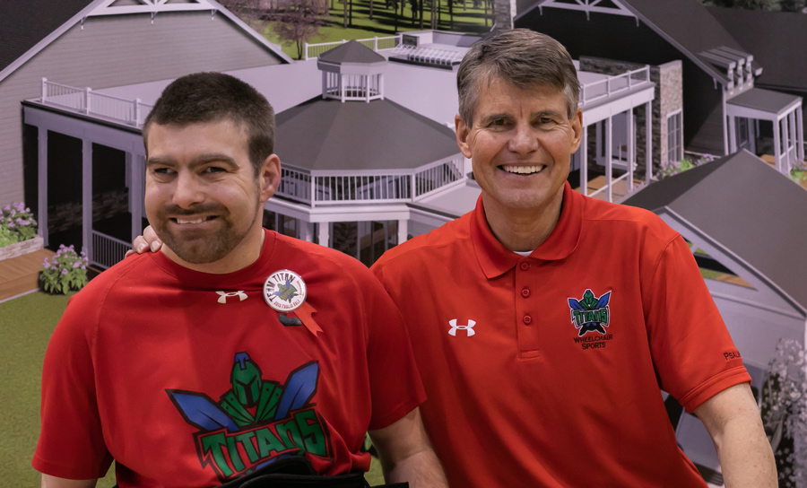 Rick Thompson ’79, P’08 (right) with son Matt Rick Thompson ’79, P’08 (right) with son Matt, who inspired the new nonprofit
