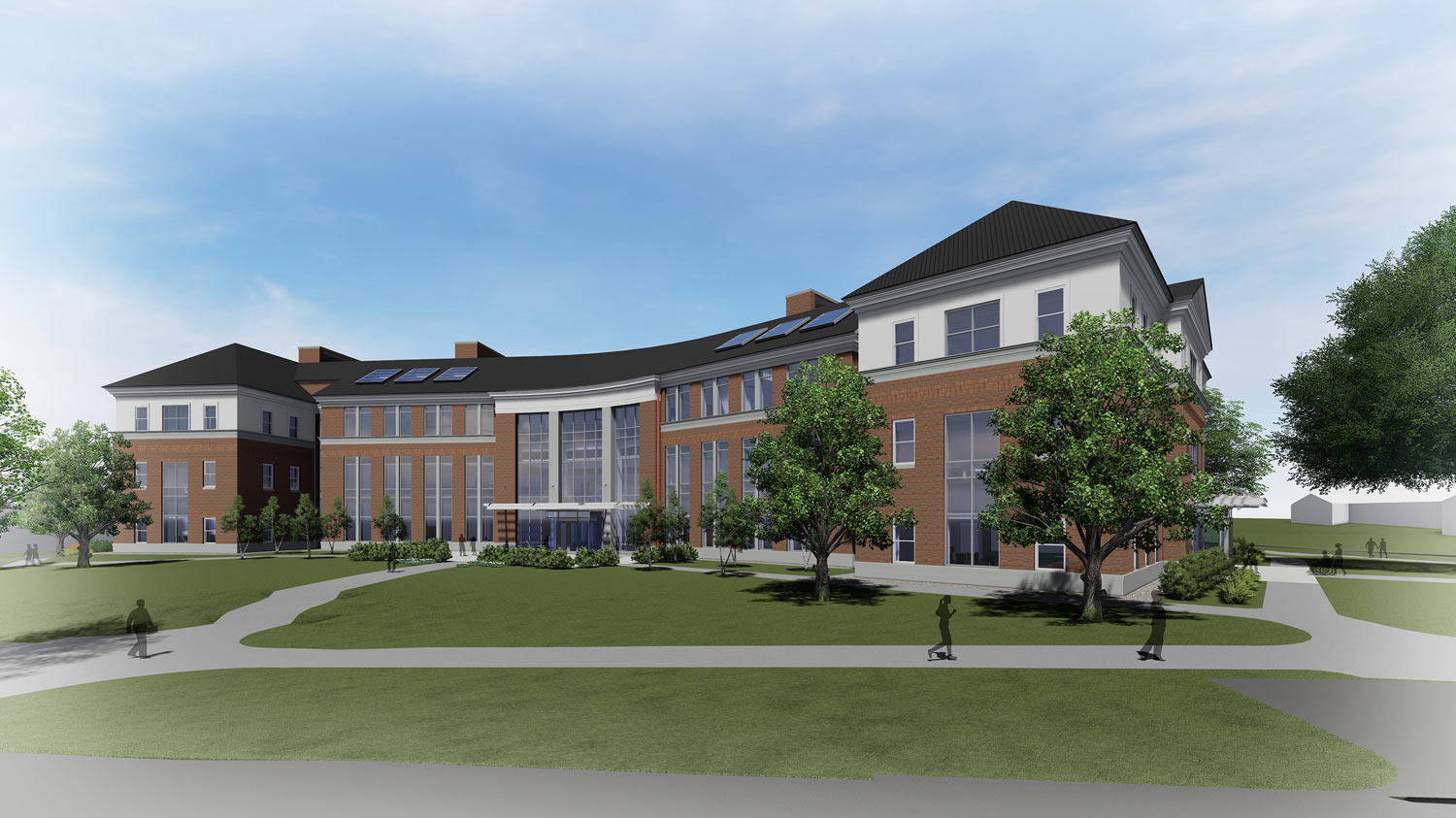 Management and Art building Digital rendering of the future Management and Art building
