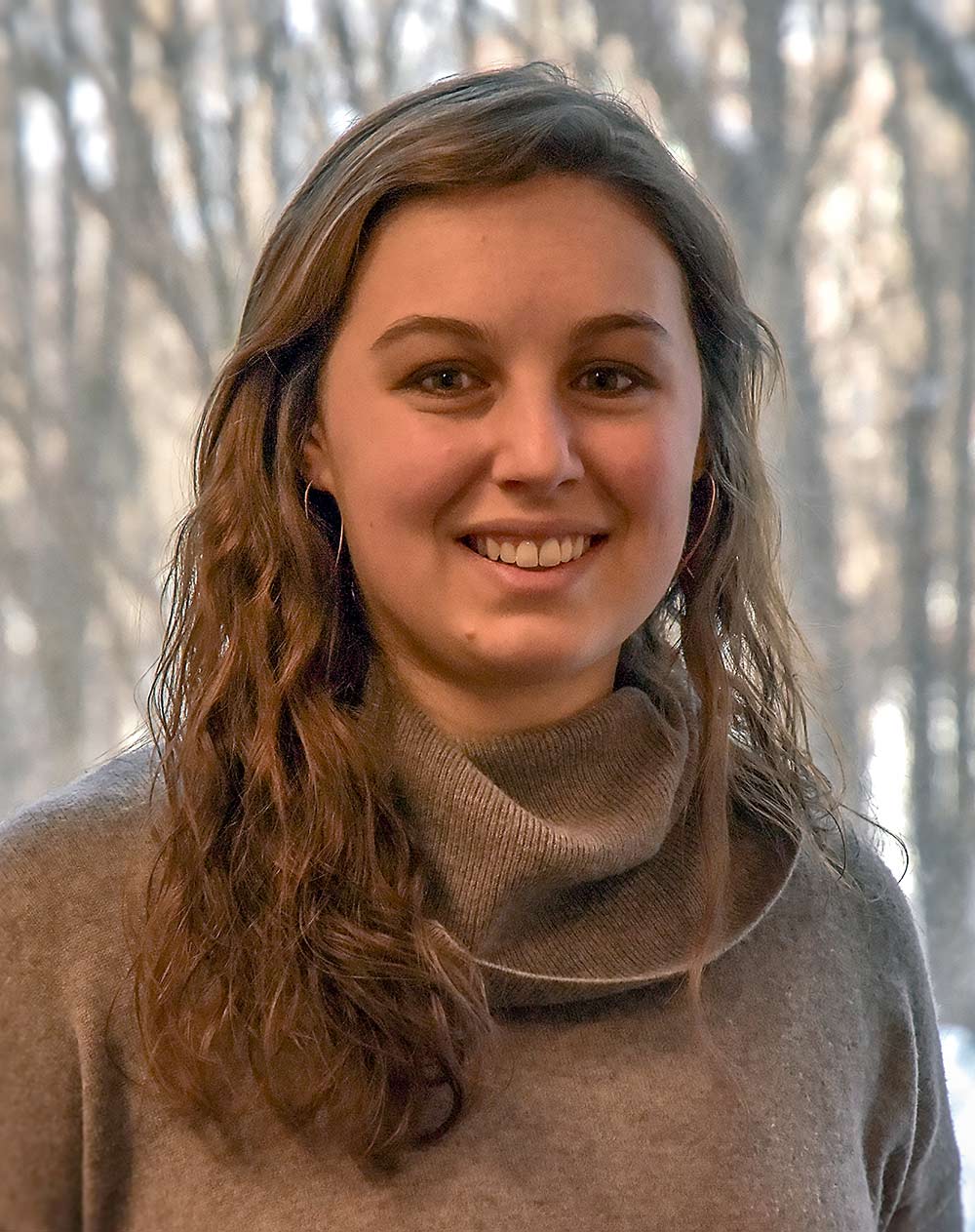 Maddie Minneci ’18 at her first job after graduation. Maddie Minneci ’18