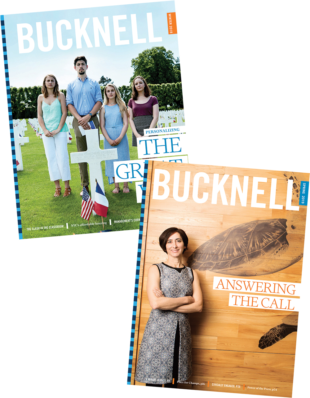 Bucknell Magazine Winter 2018 and Spring 2019 Covers Bucknell Magazine Winter 2018 and Spring 2019
