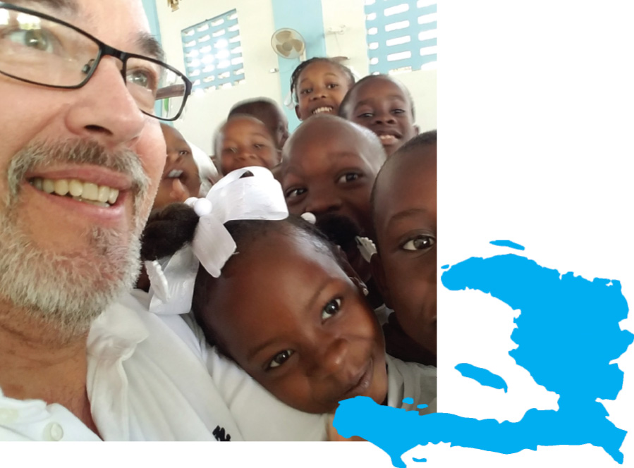 Steve Durfee Steve Durfee meeting children in Haiti