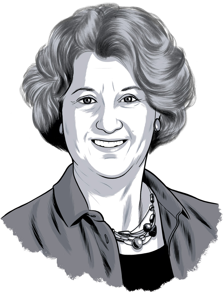 Elaine Silver ’74 Illustration of Elaine Silver