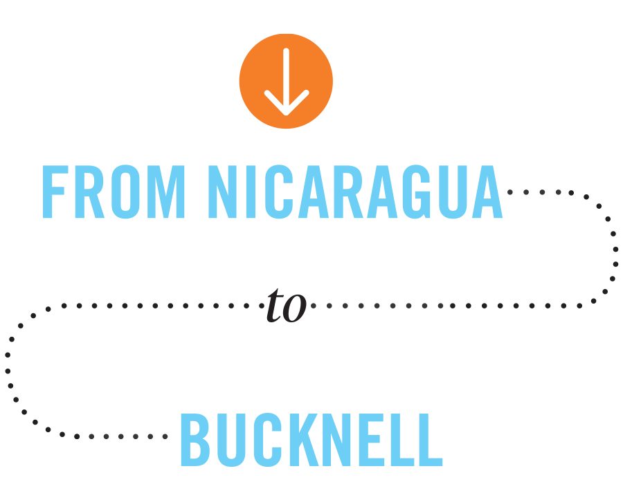 From Nicaragua to Bucknell From Nicaragua to Bucknell typography