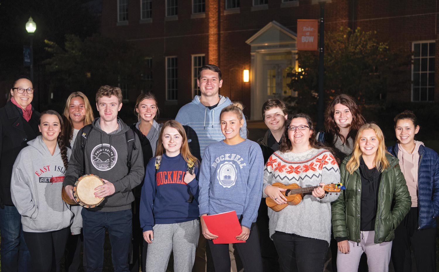 Professor Annie Randall and her students Professor Annie Randall and her students in Danville, PA