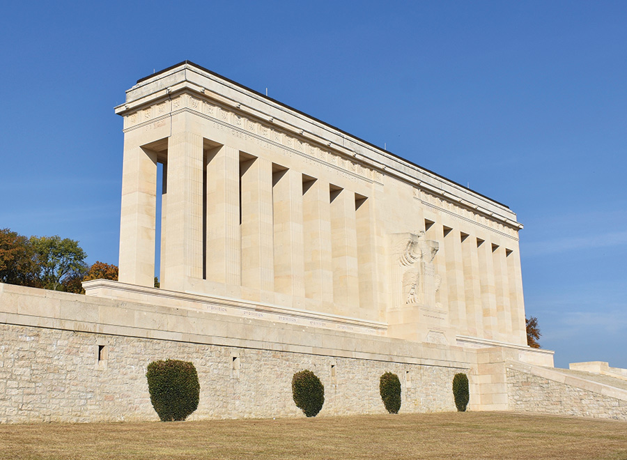 The American monument The American monument at Château-Thierry in France.