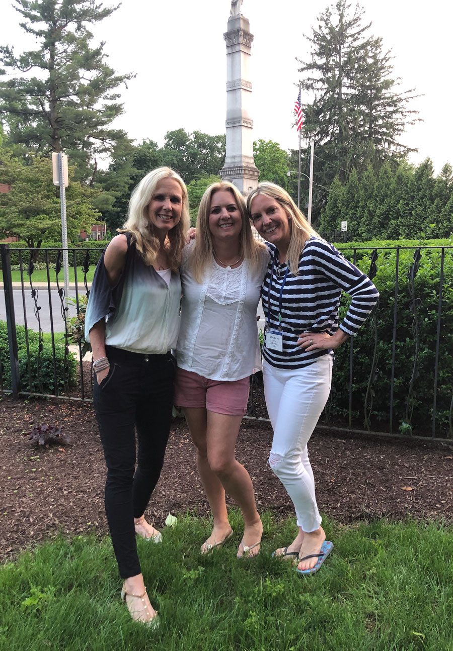 Monica Baeckstrom Toomey ’89, Tammy Farrow Greenspan ’89 and Shelly Ayres Osterberg ’89 Monica Baeckstrom Toomey ’89, Tammy Farrow Greenspan ’89 and Shelly Ayres Osterberg ’89 got together at their 30th reunion in 2019