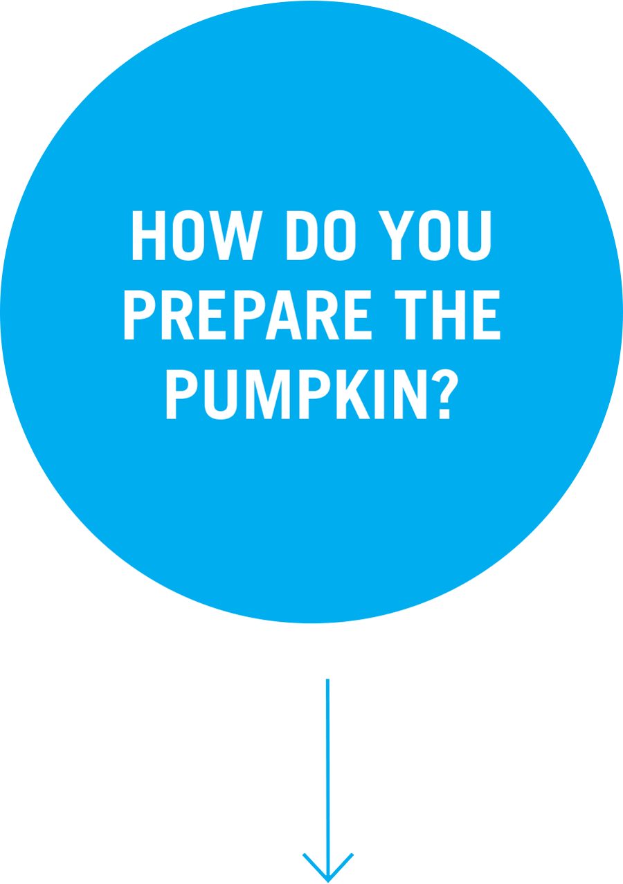How do you prepare the pumpkin? Question 2: How do you prepare the pumpkin?