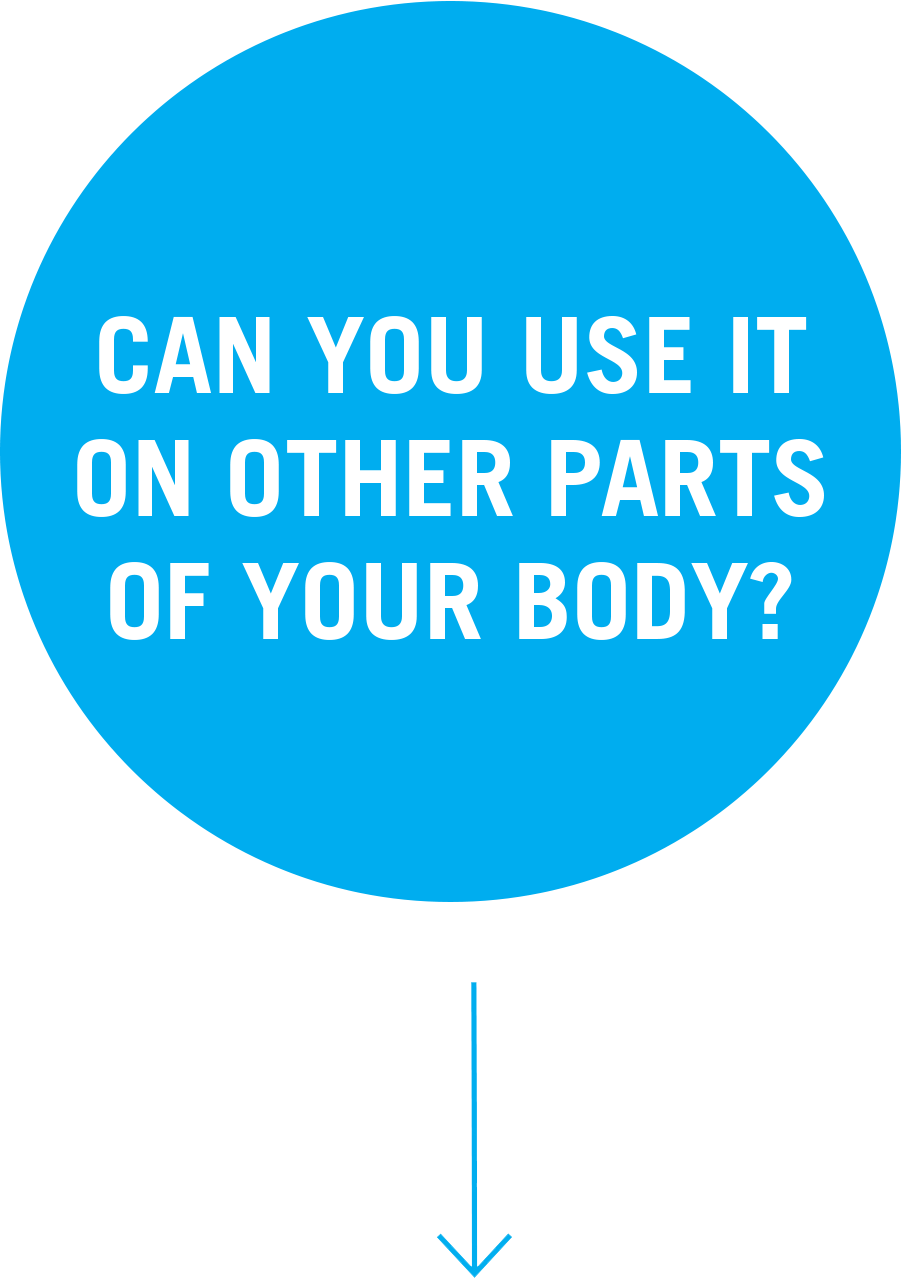 Can you use it on other parts of your body? Question 5: Can you use it on other parts of your body?