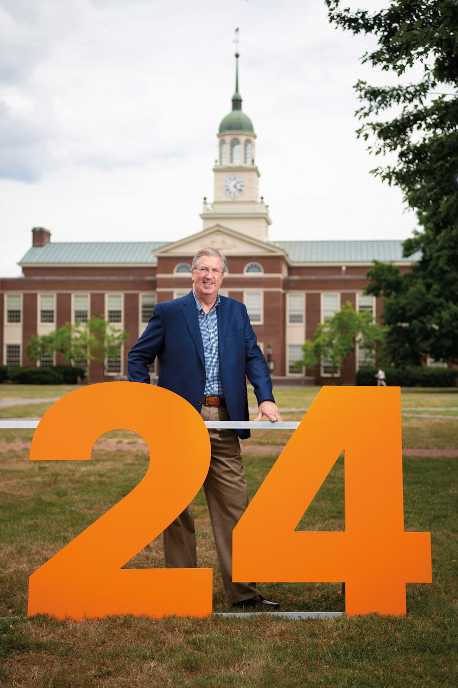 President John Bravman President John Bravman behind the number 24