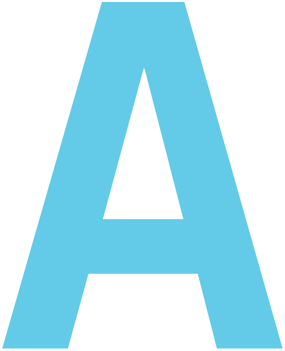 The letter A Image of the letter A