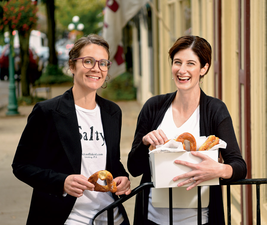Gretchen Croteau (left) and Emily Heuer ’06 Gretchen Croteau (left) and Emily Heuer ’06 have opened Salty & Baked