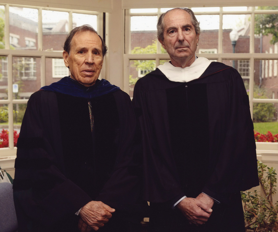 Philip Roth with Jack Wheatcroft Philip Roth with Jack Wheatcroft in 2008