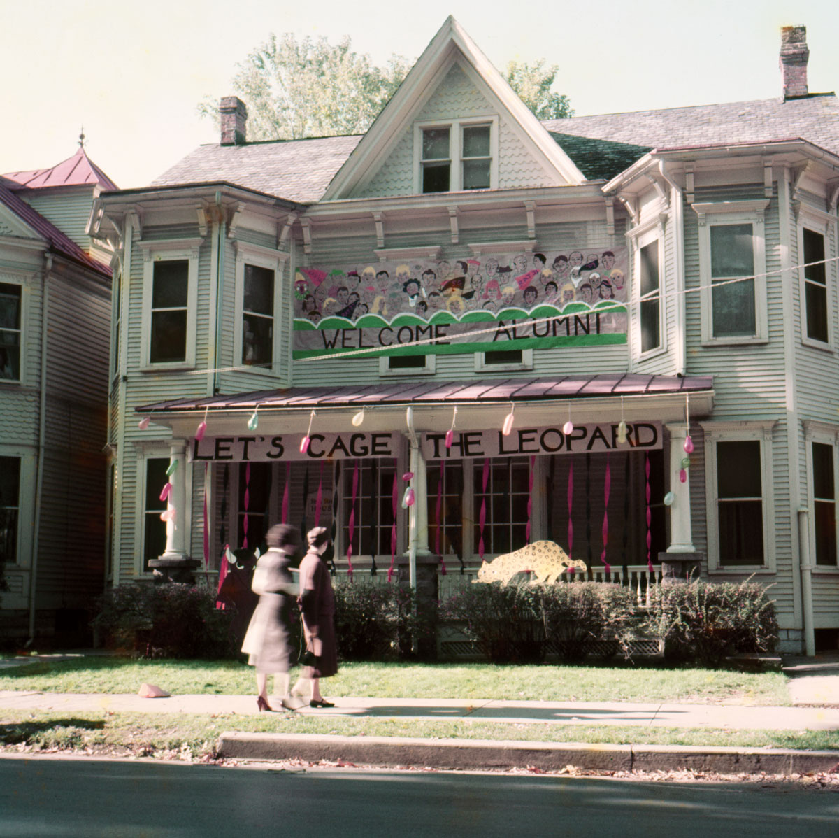 The Carnegie Building housed the Bucknell library in 1950