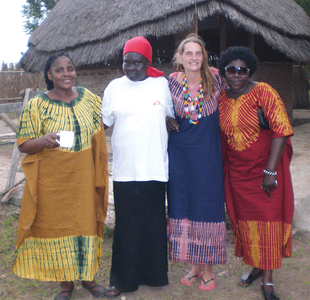 Ruth Kauffman in South Sudan Ruth Kauffman with midwives in South Sudan