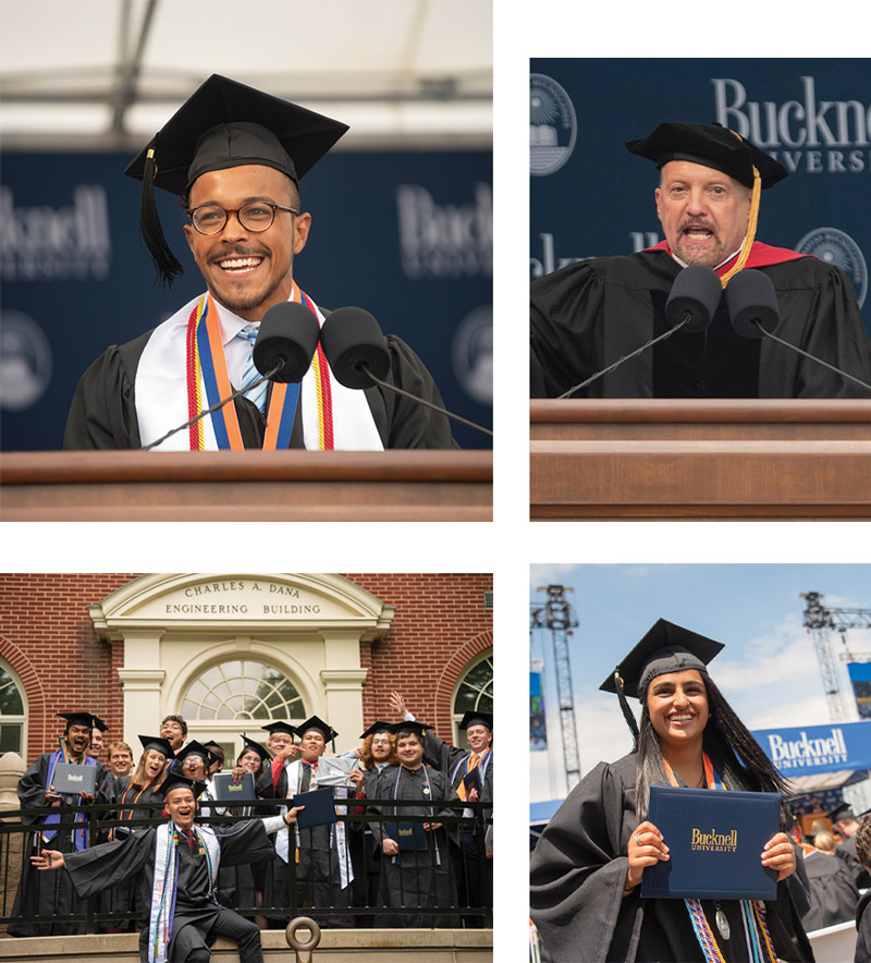 Photo collage from the 168th Commencement Photo collage from the 168th Commencement including graduates and speakers