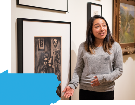 Neyda Francisco ’19 Neyda Francisco ’19 relishes her Samek Museum work