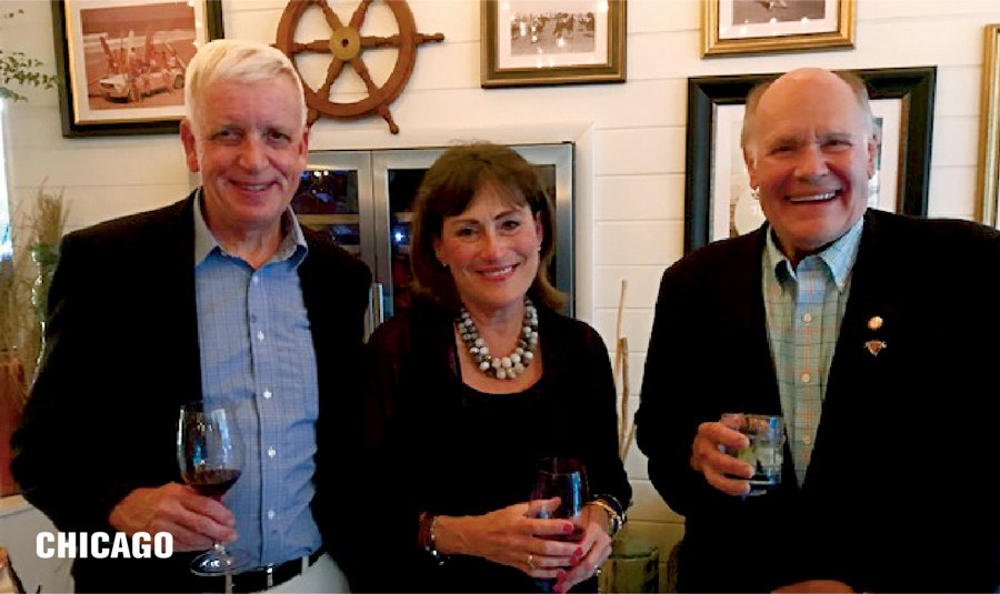 Chicago Three people together at the Chicago regional club