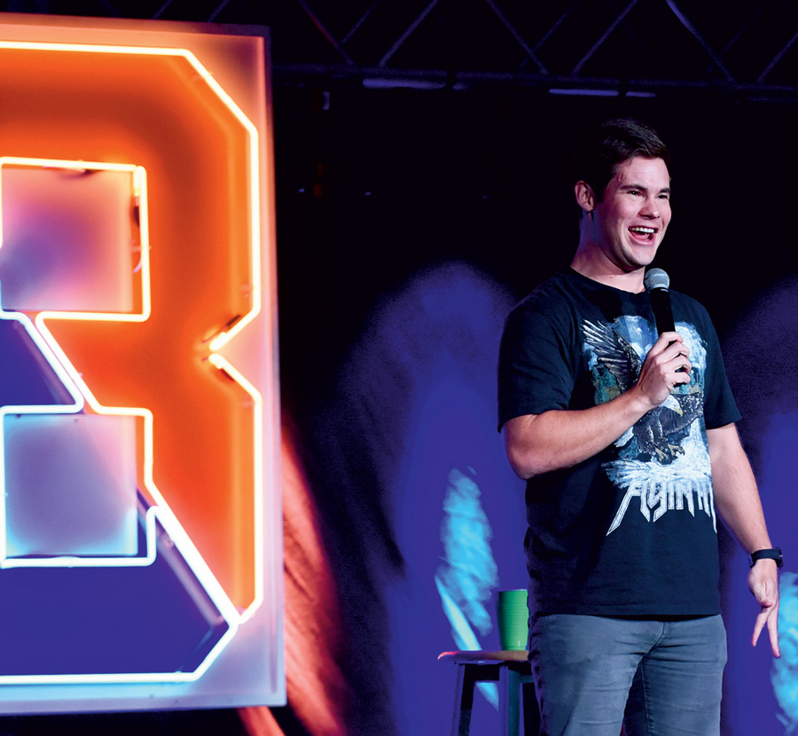 Adam DeVine Adam DeVine performing stand up comedy at Bucknell University
