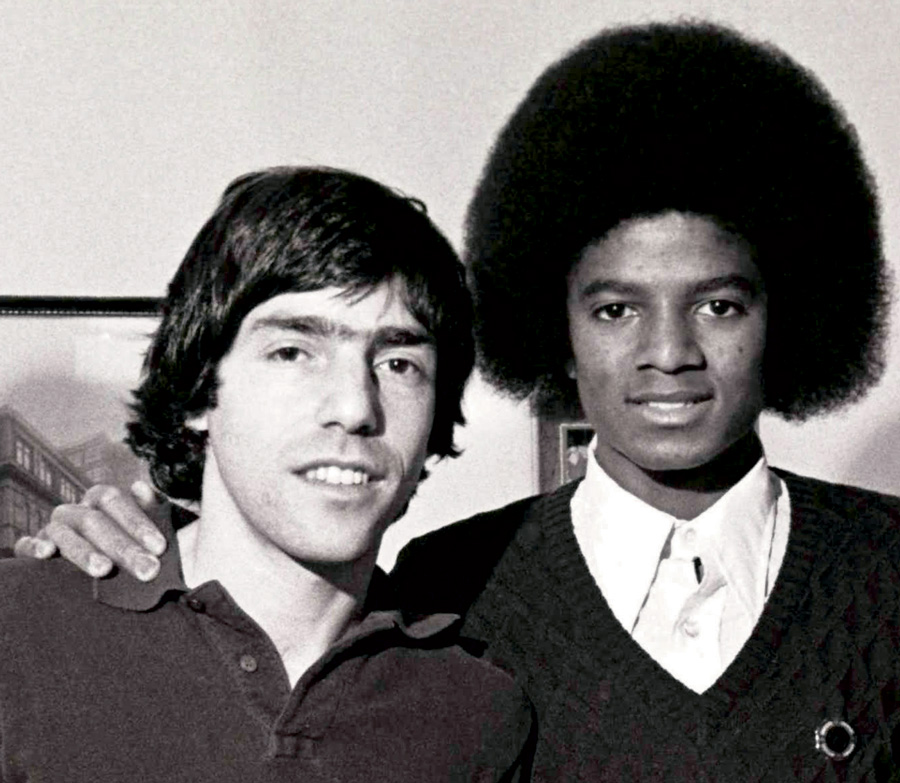 Michael Jackson and Mike Sigman Michael Jackson visited Record World when Mike Sigman was editor