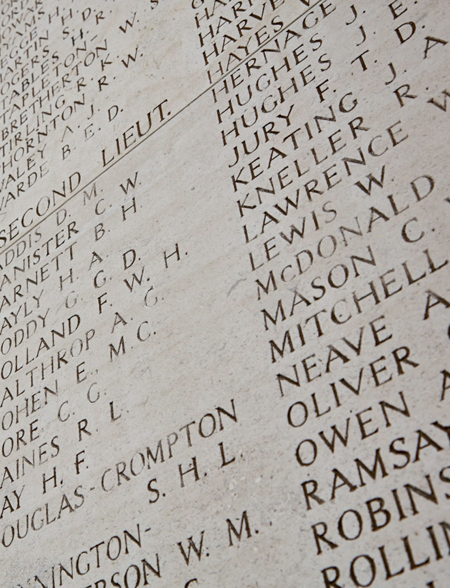 List of names List of names on a memorial