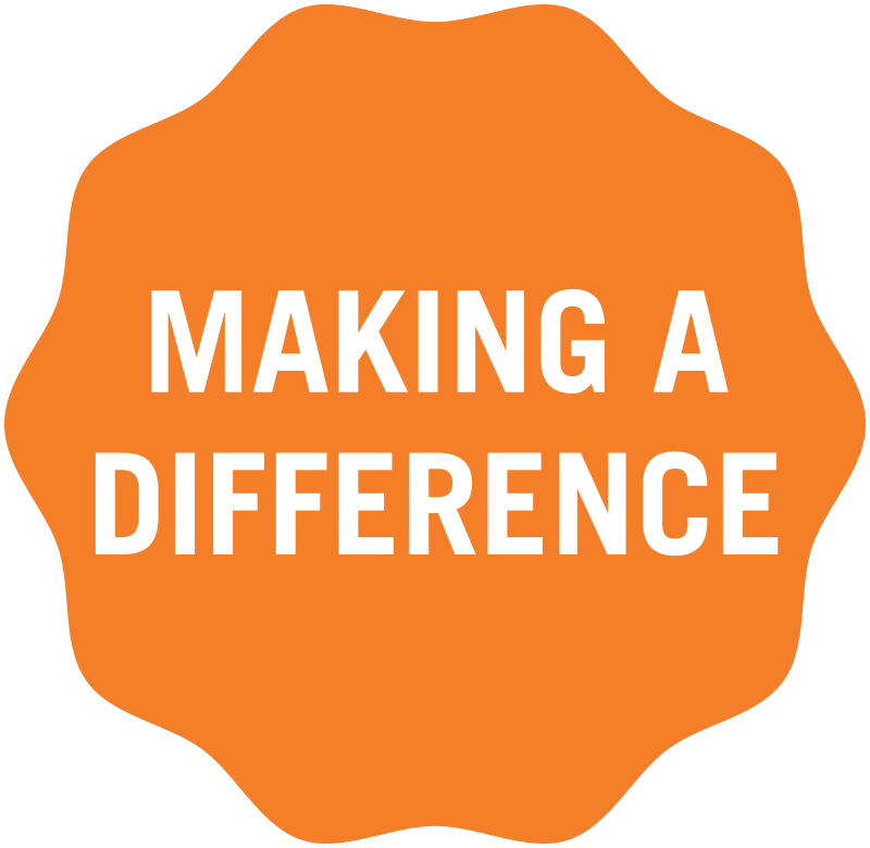 Making a difference Making a difference Badge