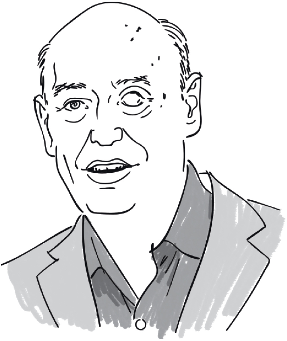 Illustration of Richard Fidler ’63
