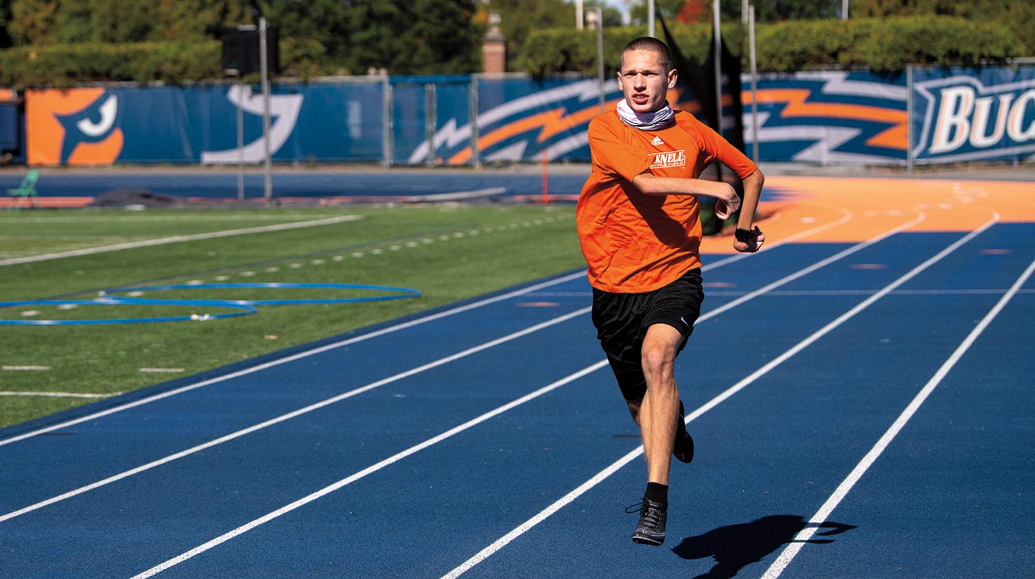 Full Speed Ahead Rayven Sample running down the track