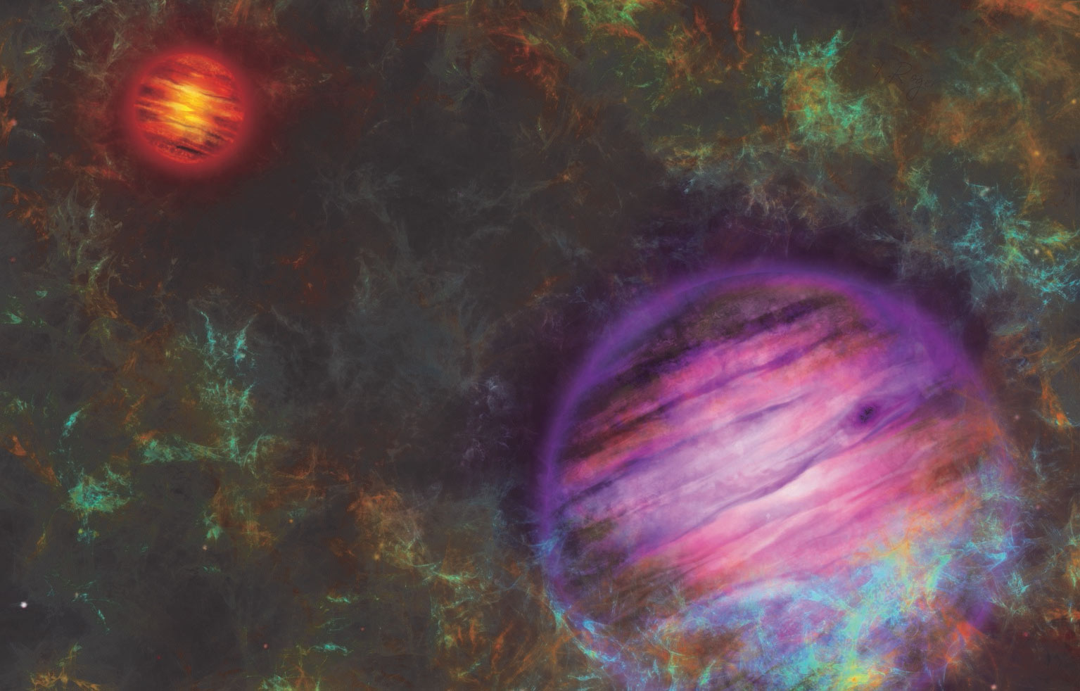 Celestial illustration Celestial illustration by Thibaut Roger