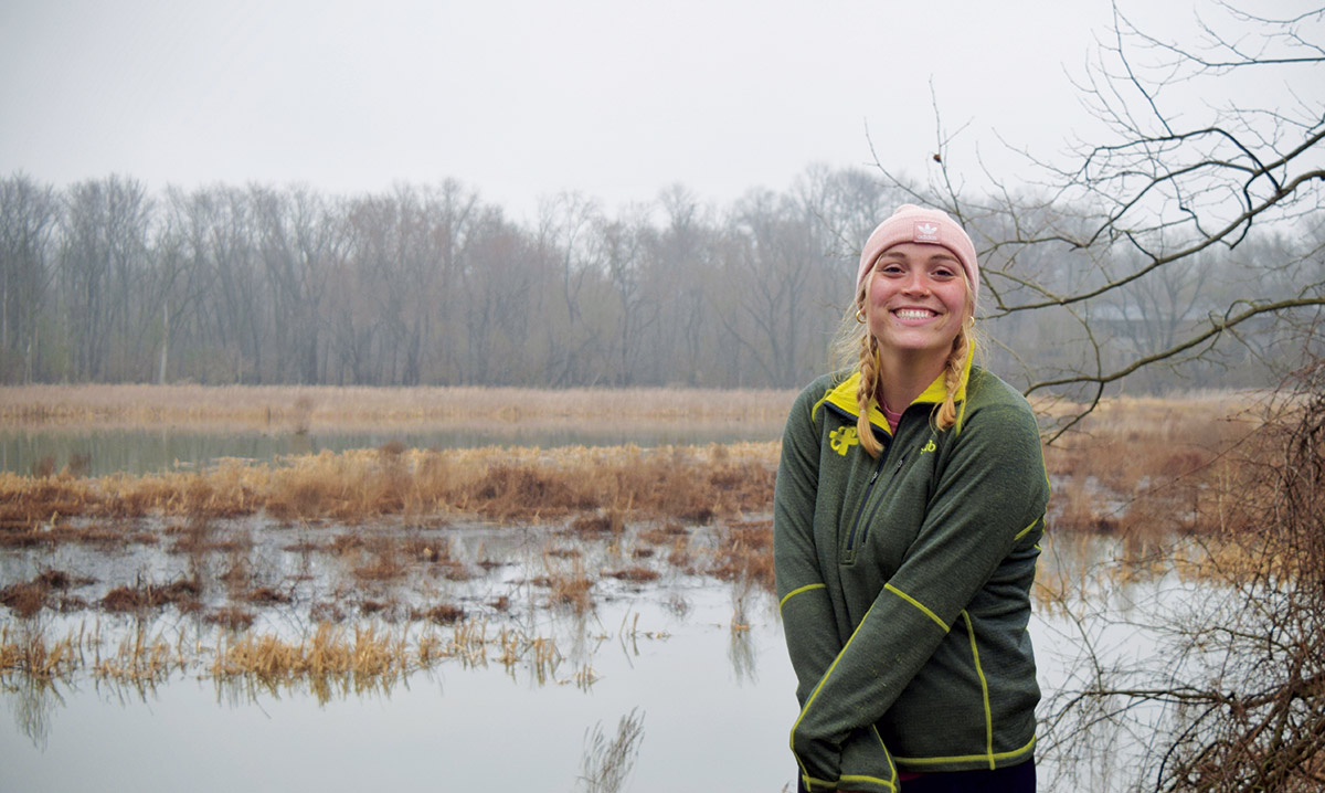 Allison Bergeron ’22 hopes to head for the open road after graduation.