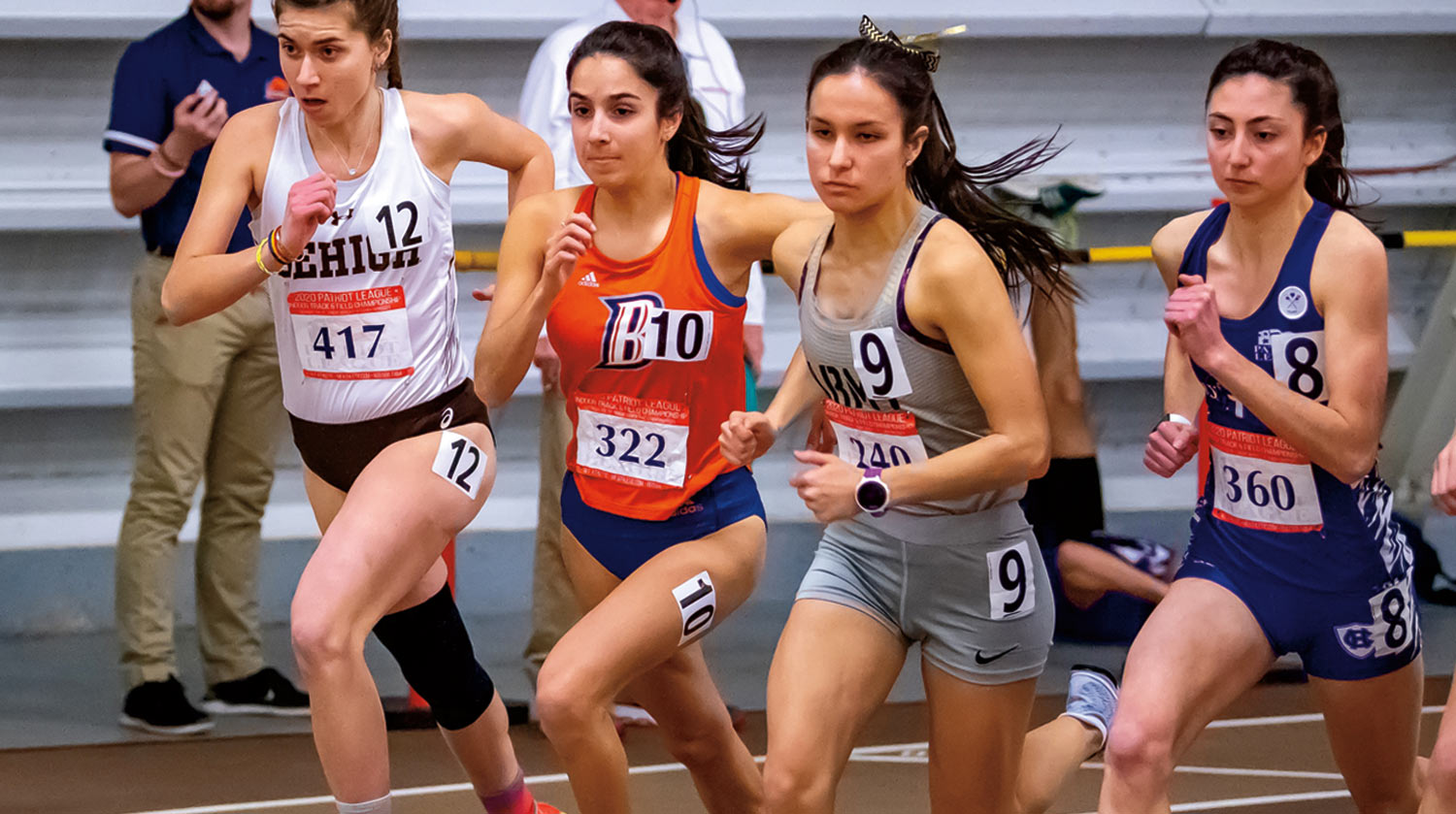 Fast Footwork Ashlyn Ramos (second from left) running at a track meet