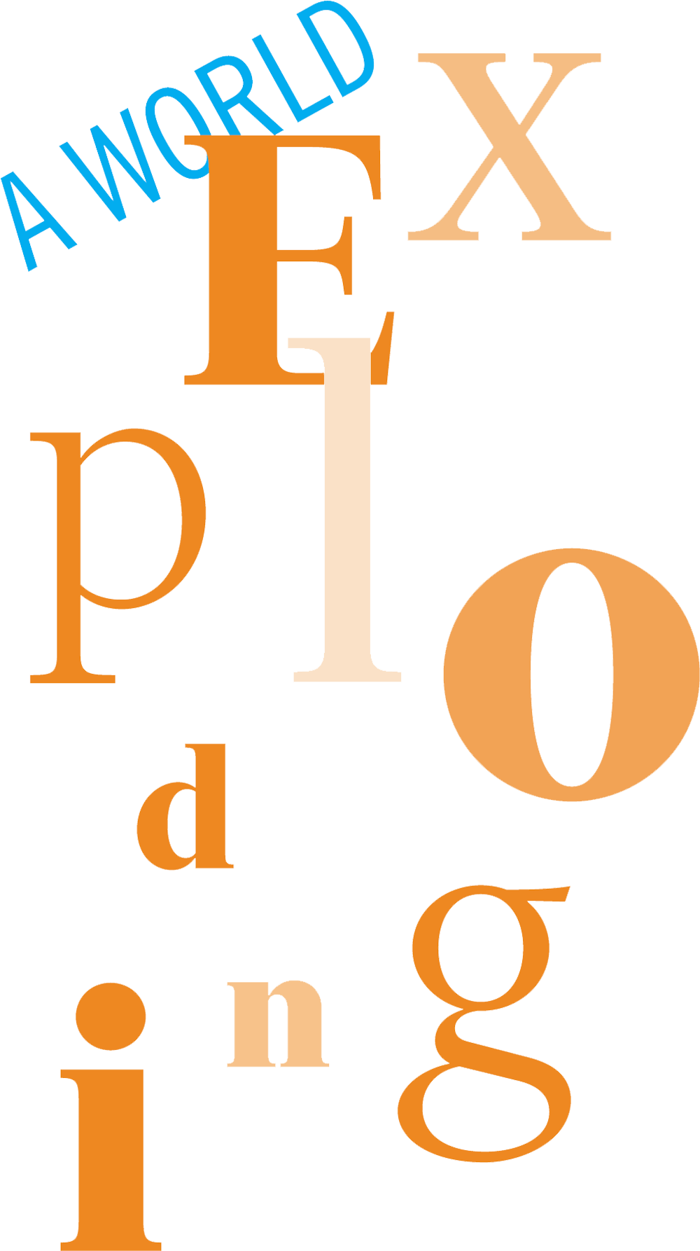 A World Exploding A World Exploding typography