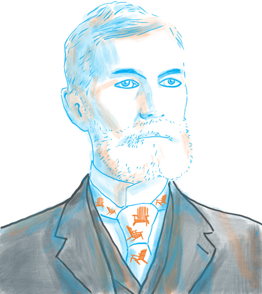 Illustration of Adoniram J. Rowland