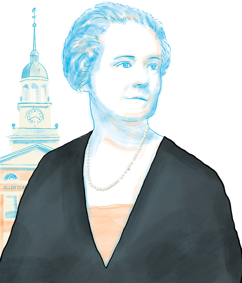Illustration of Ellen Clarke Bertrand