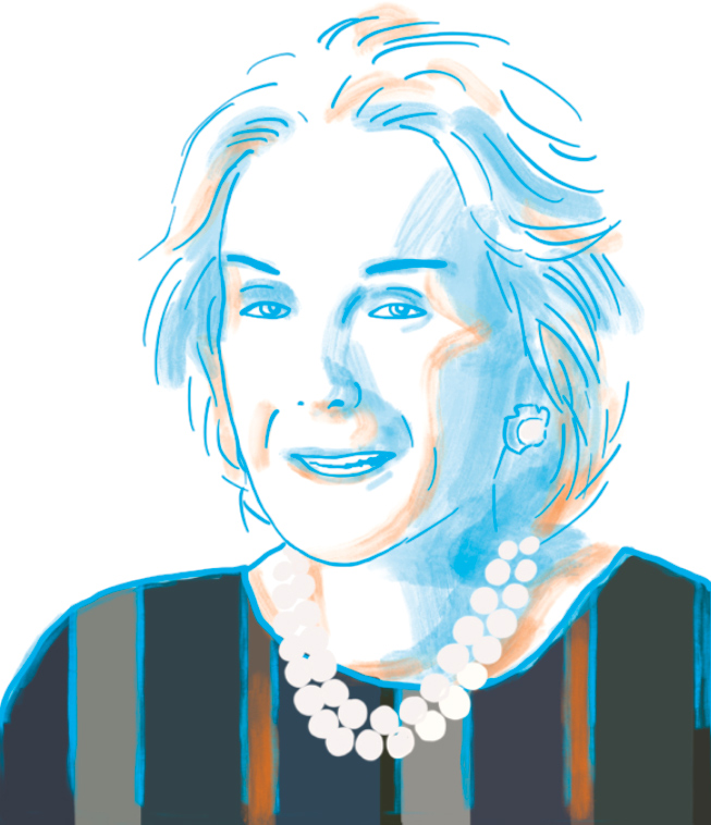 Illustration of Elaine Langone