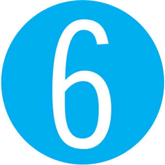 Blue Number Circle