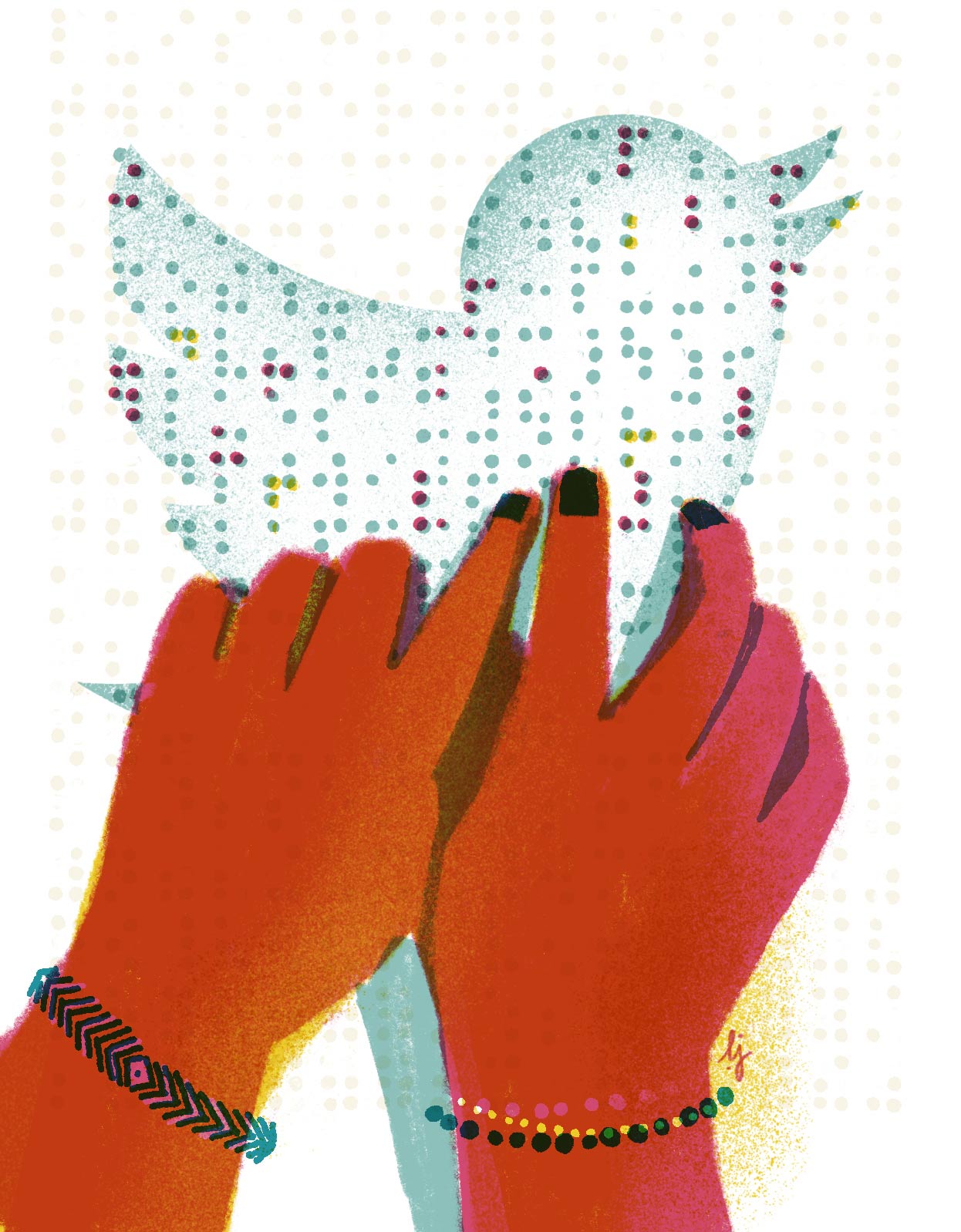 Twitter Braille through Twitter