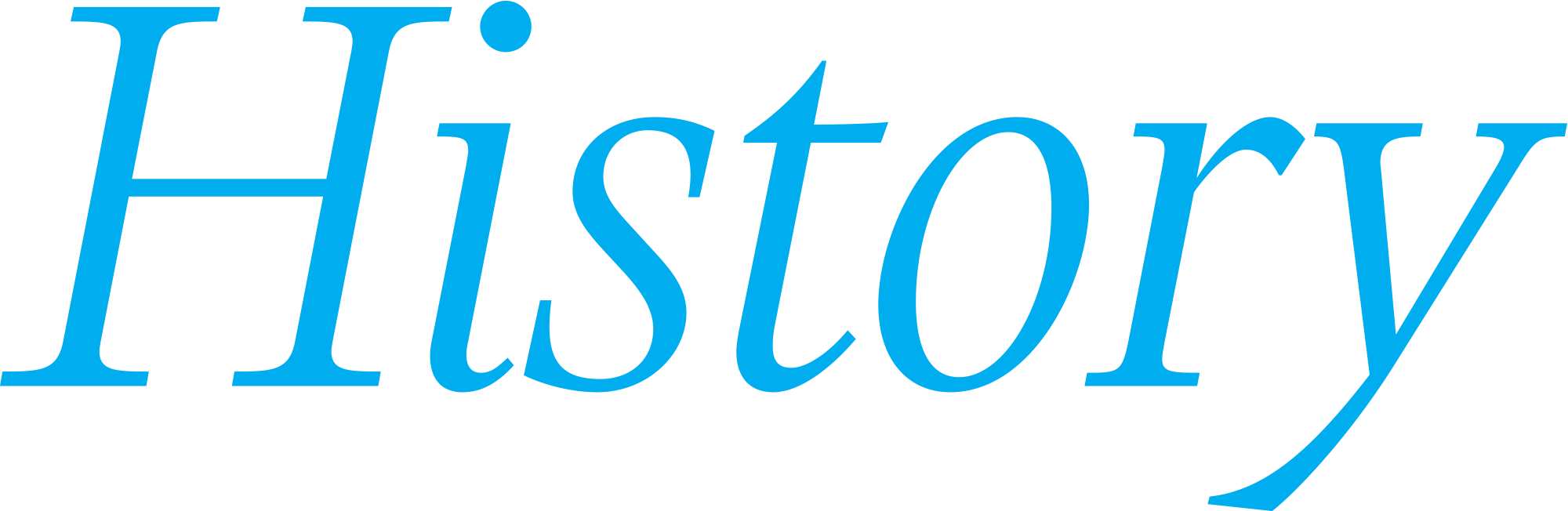 History