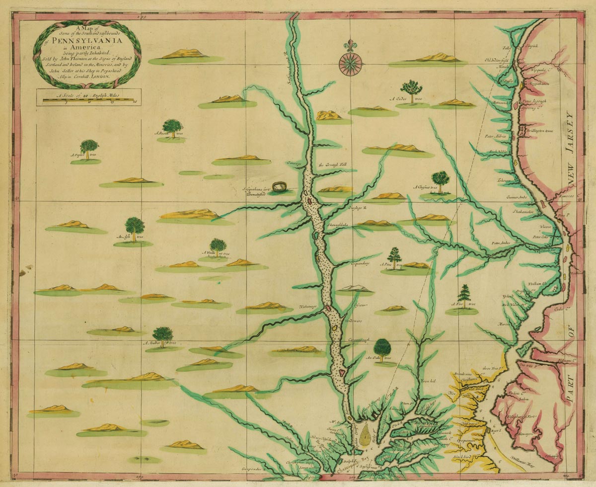 Steve Bass A map of old Pennsylvania