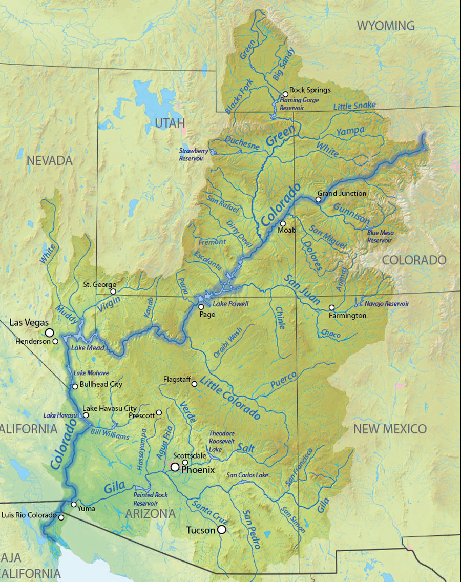 The Colorado River provides water for more than 40 million people in seven states and many Native American tribes