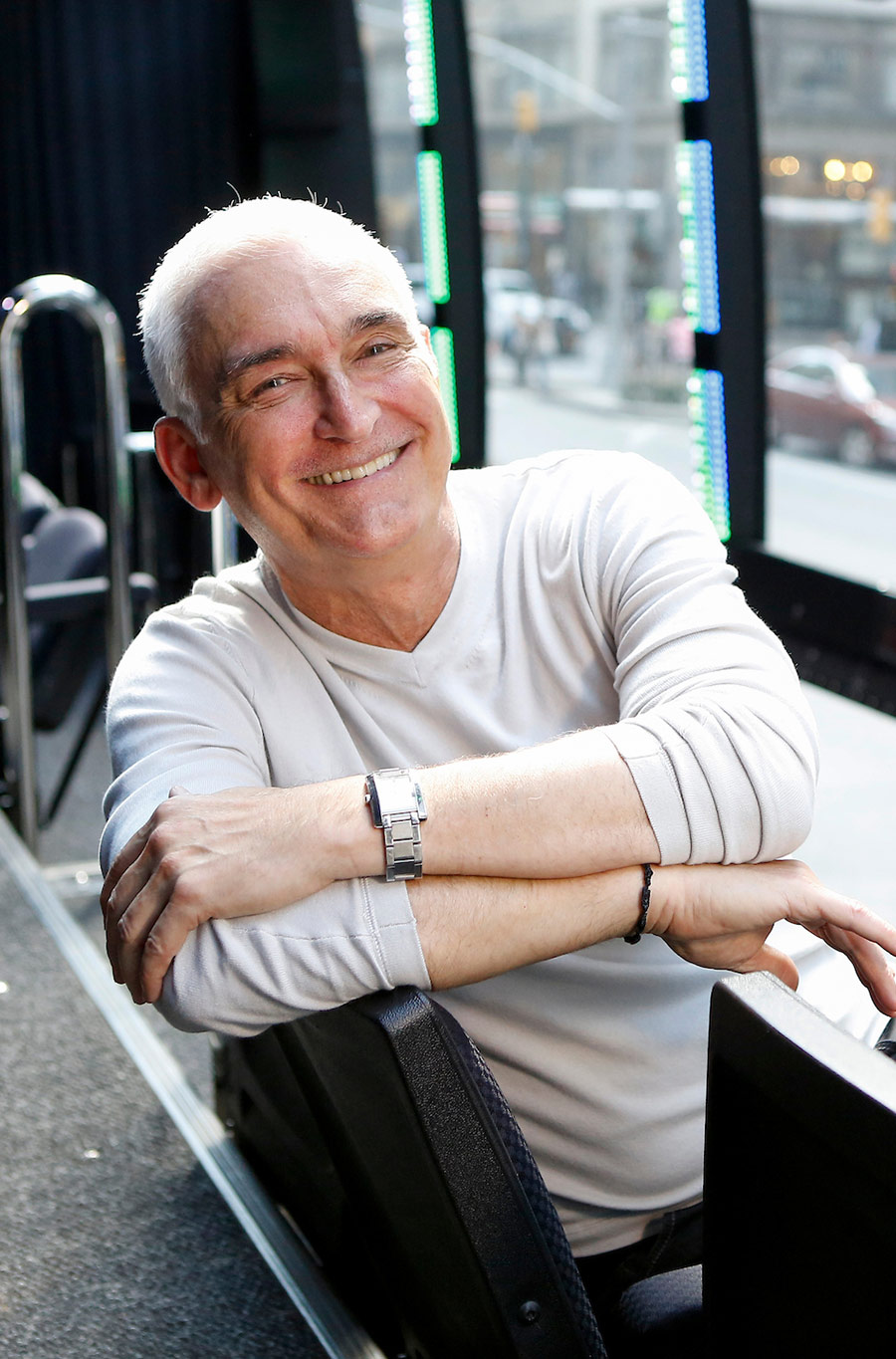 A portrait photograph of Richard Humphrey '74 smiling