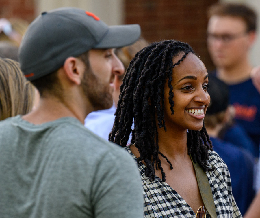 two former Bucknell graduates at a reunion