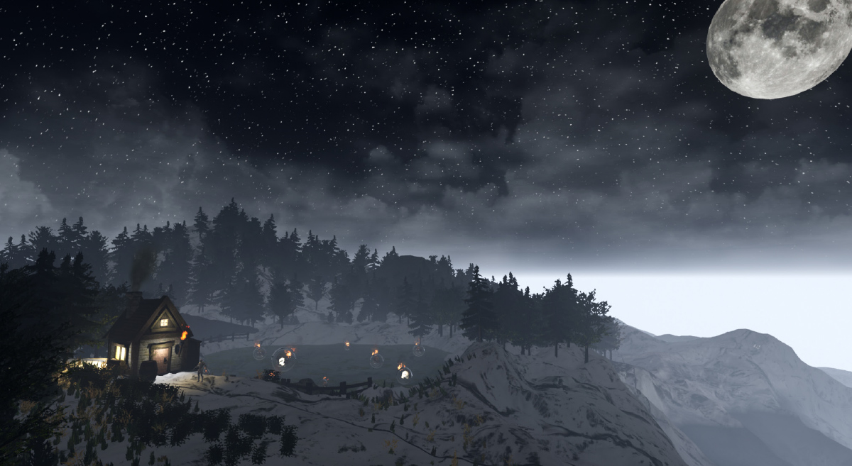 Art students used computer design software like Unreal Engine, Rhinoceros and ZBrush to craft expansive and immersive virtual worlds.