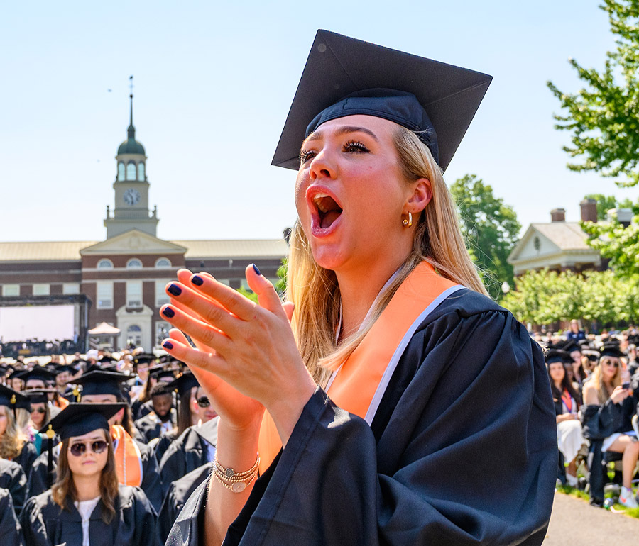 Bucknell graduate cheers