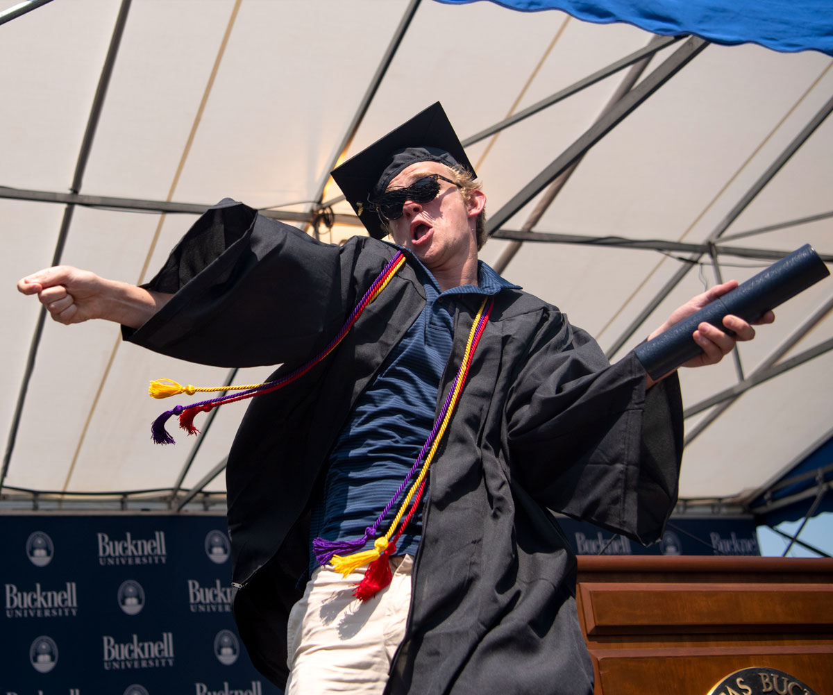 Graduate dancing
