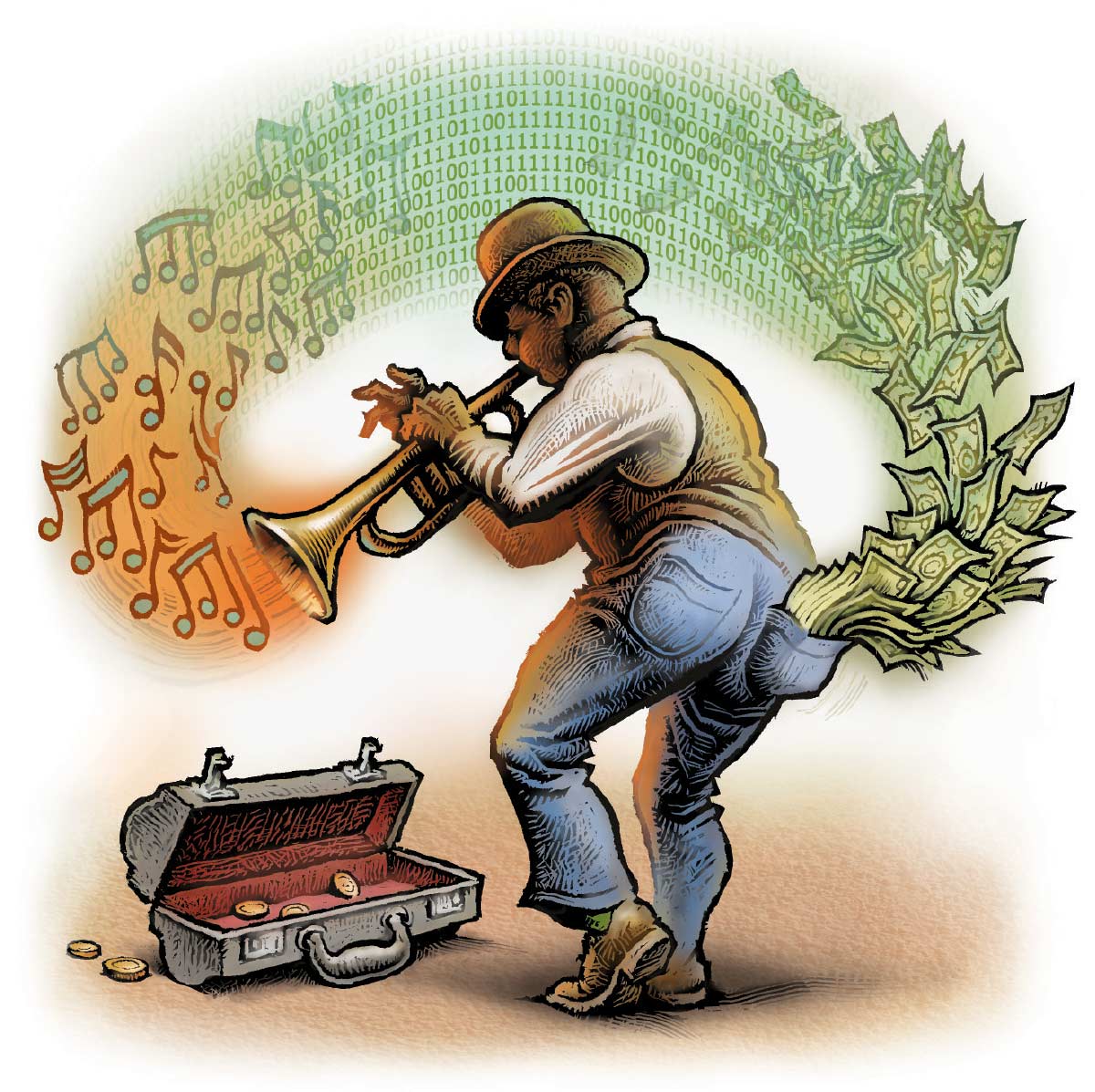 Money illustration