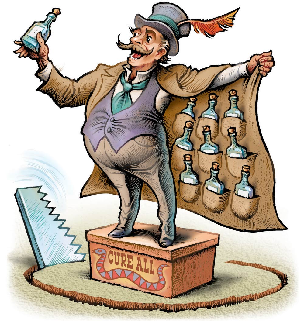 Illustration of a circus man