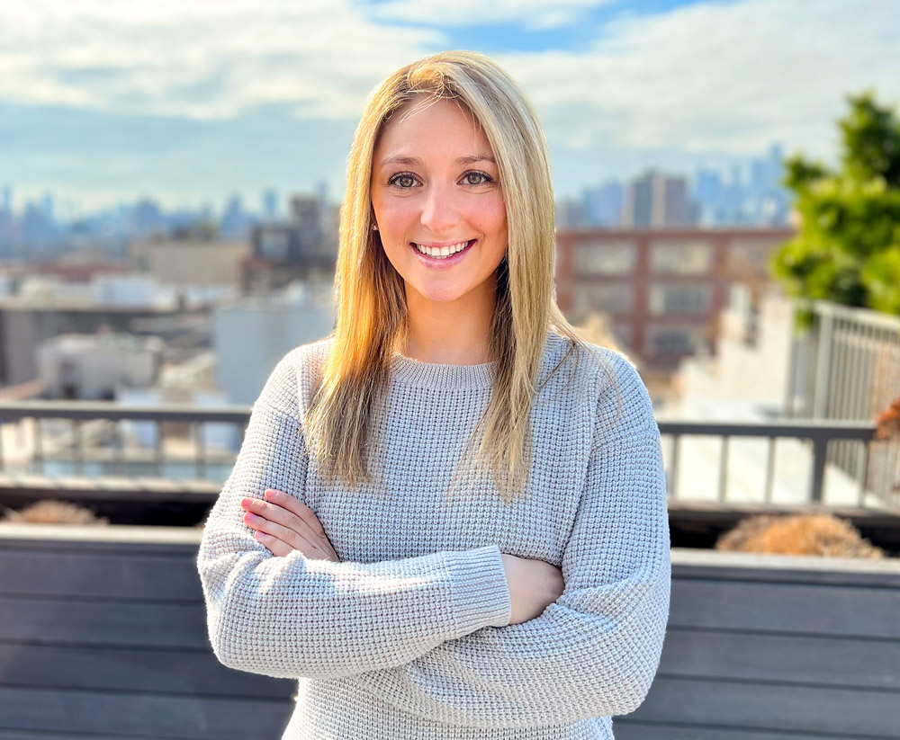 Lindsay Garfinkel with skyline behind