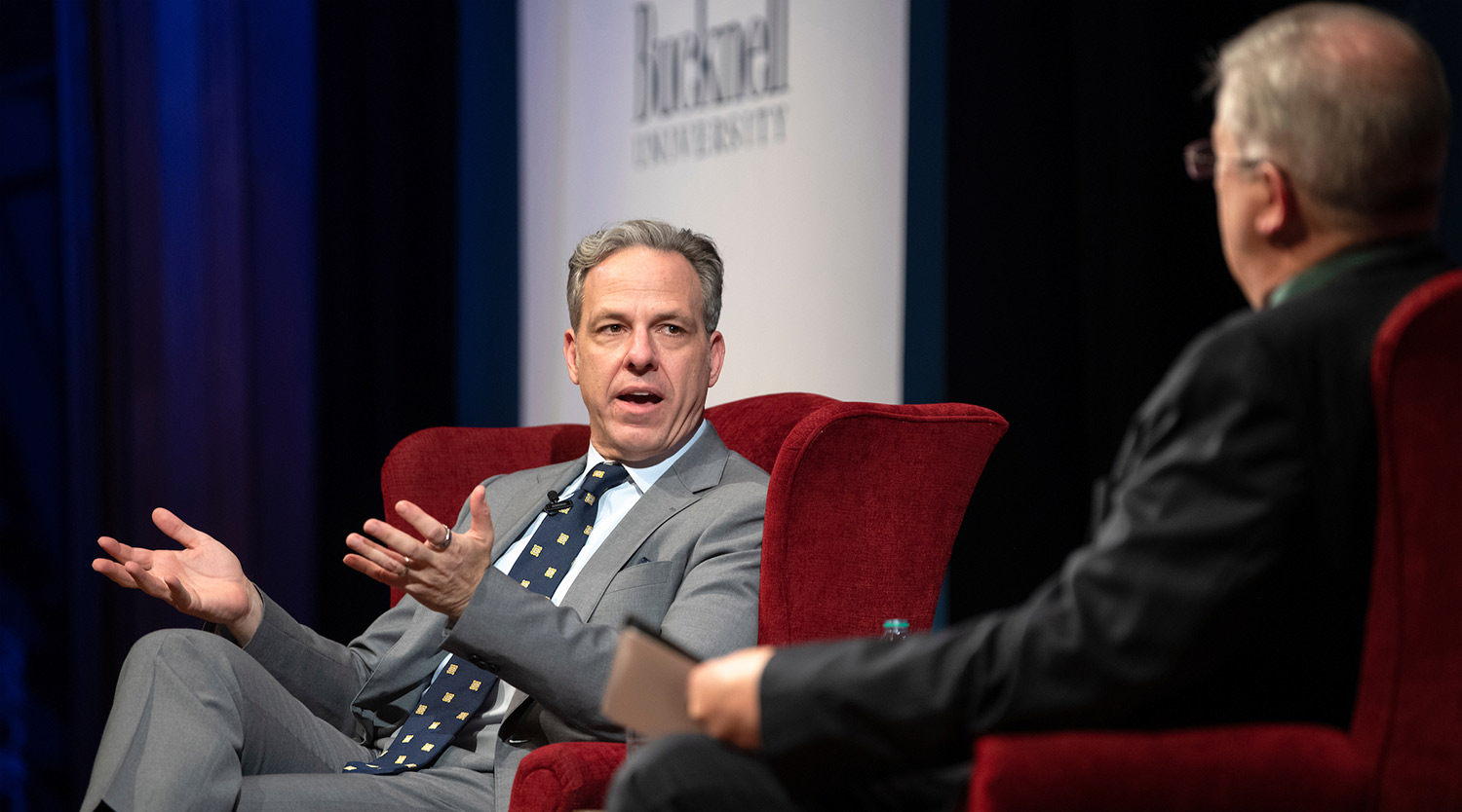 Jake Tapper speaking at Bucknell Forum
