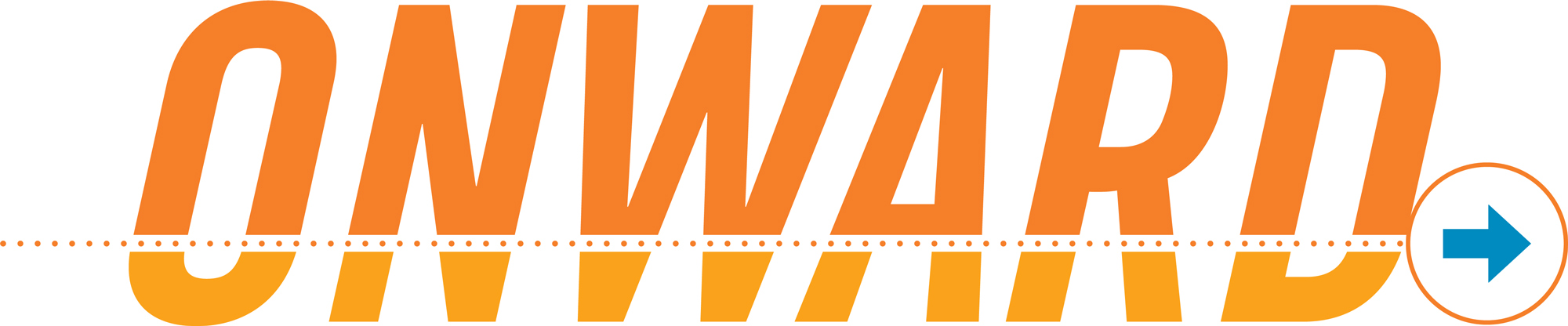 Onward typographic title