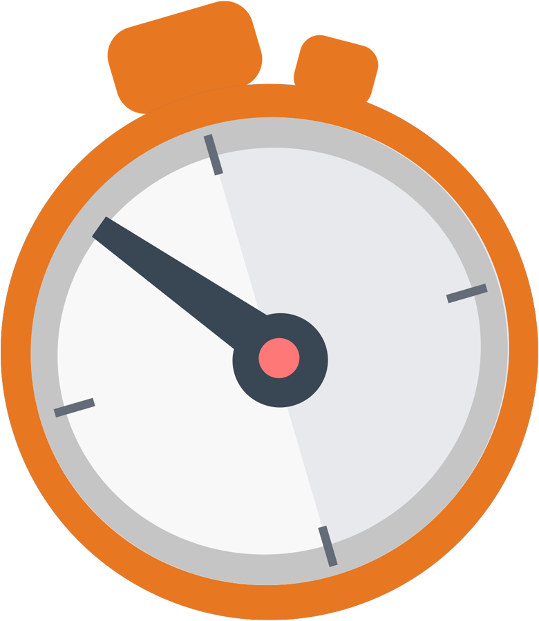 orange stopwatch icon